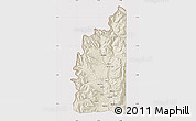 Shaded Relief Map of Minas, cropped outside