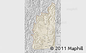 Shaded Relief Map of Minas, desaturated