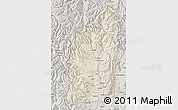 Shaded Relief Map of Minas, semi-desaturated