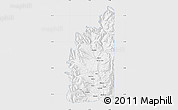 Silver Style Map of Minas, single color outside