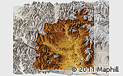 Physical Panoramic Map of Minas, lighten, semi-desaturated