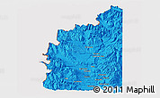 Political Panoramic Map of Minas, cropped outside