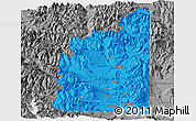 Political Panoramic Map of Minas, desaturated