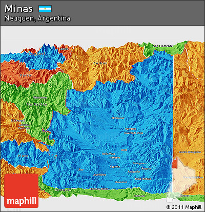 Political Panoramic Map of Minas