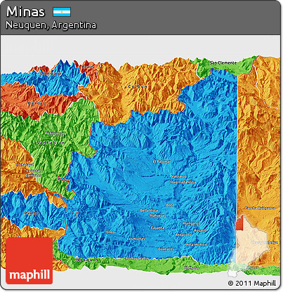 Political Panoramic Map of Minas