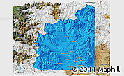 Political Panoramic Map of Minas, satellite outside