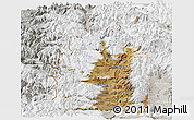 Satellite Panoramic Map of Minas, lighten, semi-desaturated