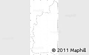 Blank Simple Map of Minas, cropped outside, no labels