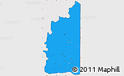 Political Simple Map of Minas, cropped outside