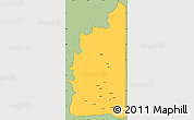 Savanna Style Simple Map of Minas, cropped outside