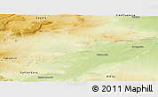 Physical Panoramic Map of Picun Leufu