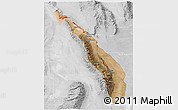 Satellite 3D Map of Valle Fertil, lighten, desaturated