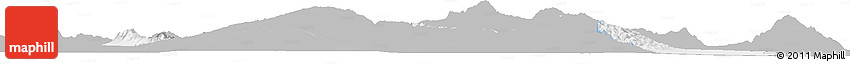 Gray Horizon Map of Valle Fertil, single color outside