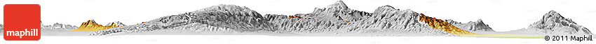 Physical Horizon Map of Valle Fertil, lighten, desaturated
