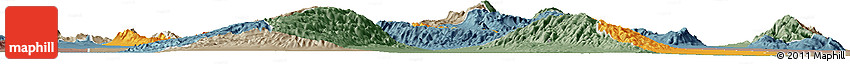 Political Horizon Map of Valle Fertil, semi-desaturated