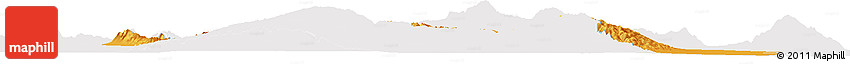Political Horizon Map of Valle Fertil, single color outside