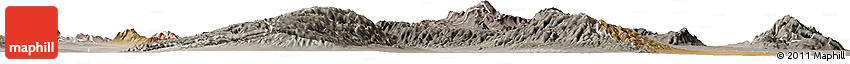 Satellite Horizon Map of Valle Fertil, semi-desaturated