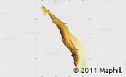 Physical Map of Valle Fertil, cropped outside