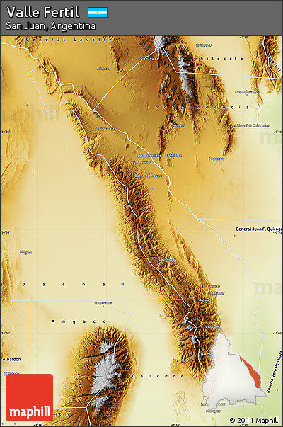 Physical Map of Valle Fertil