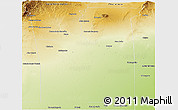 Physical Panoramic Map of General Pedernera