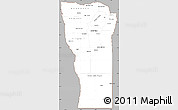 Gray Simple Map of San Luis, cropped outside