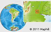 Physical Location Map of Rosario