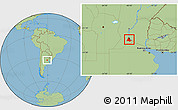 Savanna Style Location Map of Rosario