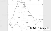 Blank Simple Map of Rosario, cropped outside