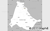 Gray Simple Map of Rosario