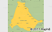 Savanna Style Simple Map of Rosario