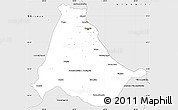 Silver Style Simple Map of Rosario