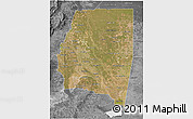 Satellite 3D Map of Santiago del Estero, desaturated