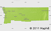 Physical Map of Alberdi, single color outside