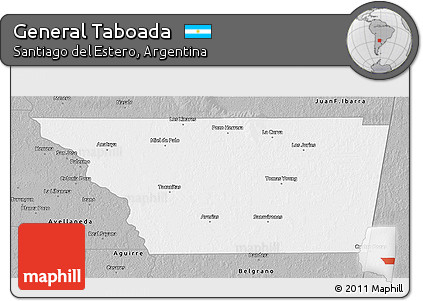 Gray 3D Map of General Taboada