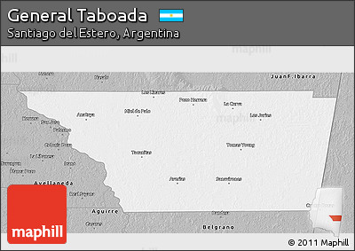 Gray 3D Map of General Taboada