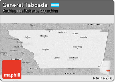 Gray 3D Map of General Taboada