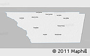 Gray 3D Map of General Taboada, single color outside