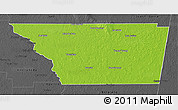 Physical 3D Map of General Taboada, darken, desaturated