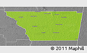 Physical 3D Map of General Taboada, desaturated