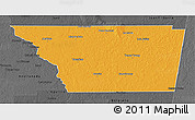 Political 3D Map of General Taboada, darken, desaturated