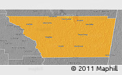 Political 3D Map of General Taboada, desaturated