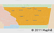 Political 3D Map of General Taboada, lighten