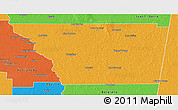 Political 3D Map of General Taboada