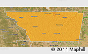 Political 3D Map of General Taboada, satellite outside