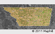 Satellite 3D Map of General Taboada, darken, desaturated
