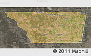 Satellite 3D Map of General Taboada, darken, semi-desaturated