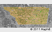 Satellite 3D Map of General Taboada, desaturated