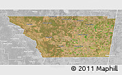 Satellite 3D Map of General Taboada, lighten, desaturated