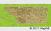 Satellite 3D Map of General Taboada, physical outside