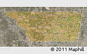 Satellite 3D Map of General Taboada, semi-desaturated